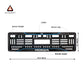 Car Number Plate Gel Frame - Honda - Blue Line