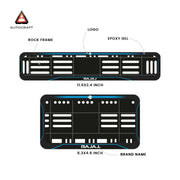 Bike Number Plate Gel Frame - Bajaj - Blue Line