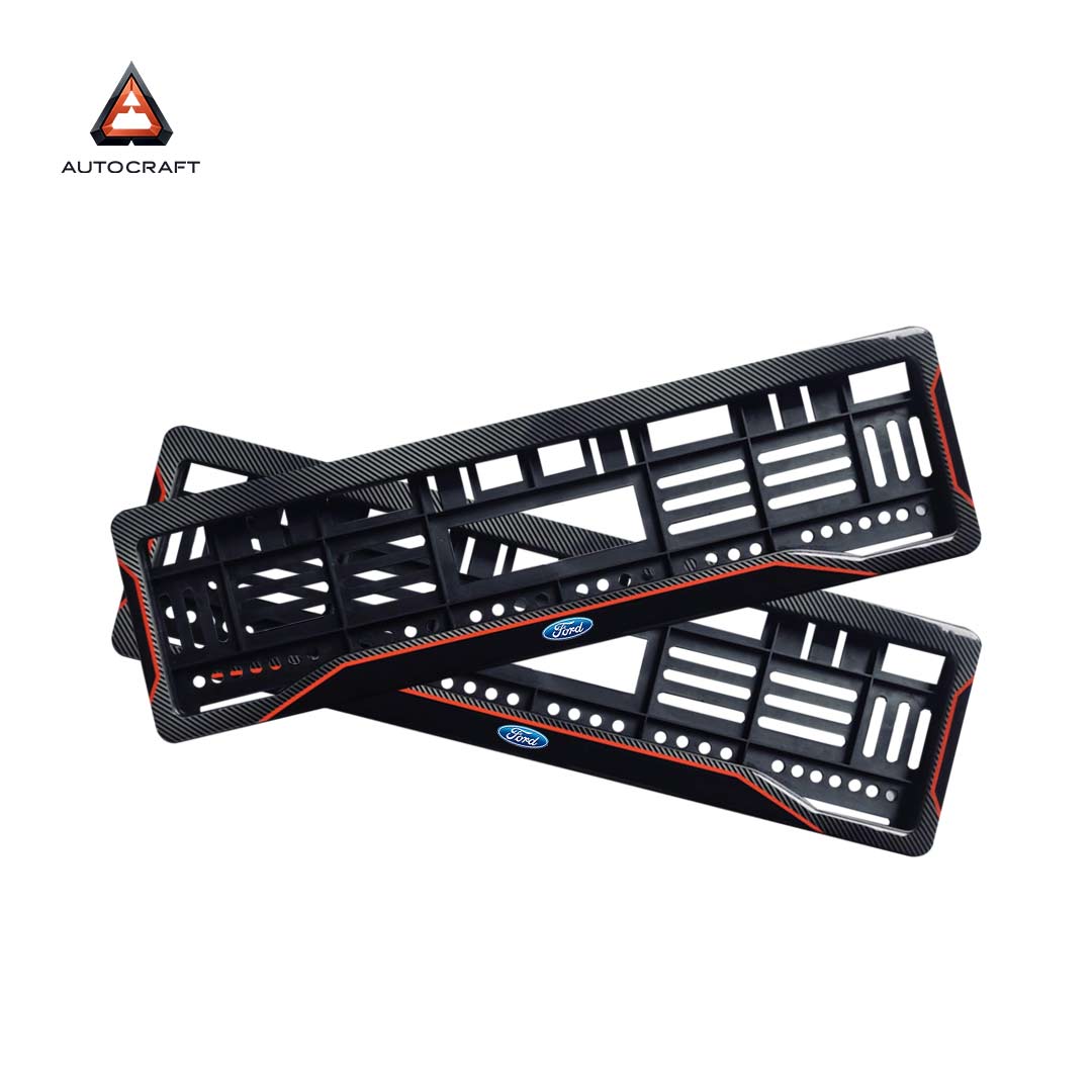 Car Number Plate Gel Frame - Ford - Red Line