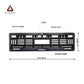 Car Number Plate Gel Frame - Nissan - Black Plain