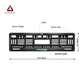 Car Number Plate Gel Frame - Hyundai - Green Line