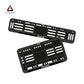 Bike Number Plate Gel Frame - Kawasaki - Black Pattern (Front and Back Set)