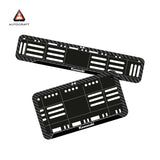 Bike Number Plate Gel Frame - Kawasaki - Black Pattern (Front and Back Set)