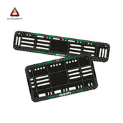 Bike Number Plate Gel Frame - Ducati - Green Line (Front and Back Set)