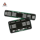Bike Number Plate Gel Frame - Ducati - Green Line (Front and Back Set)