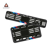 Bike Number Plate Gel Frame - TVS - Red & Blue Racing Stripes (Front and Back Set) thumbnail