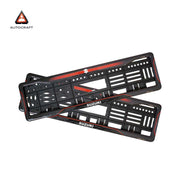 Car Number Plate Gel Frame - Suzuki - Red Dash thumbnail