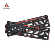 Car Number Plate Gel Frame - Toyota - Red Dash thumbnail