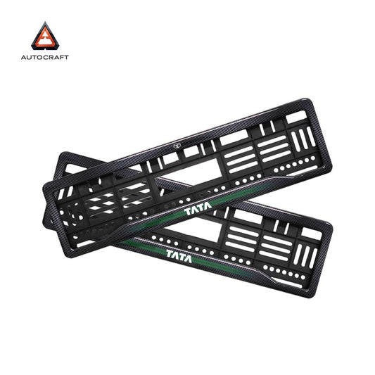 Car Number Plate Gel Frame - TATA - Green Line