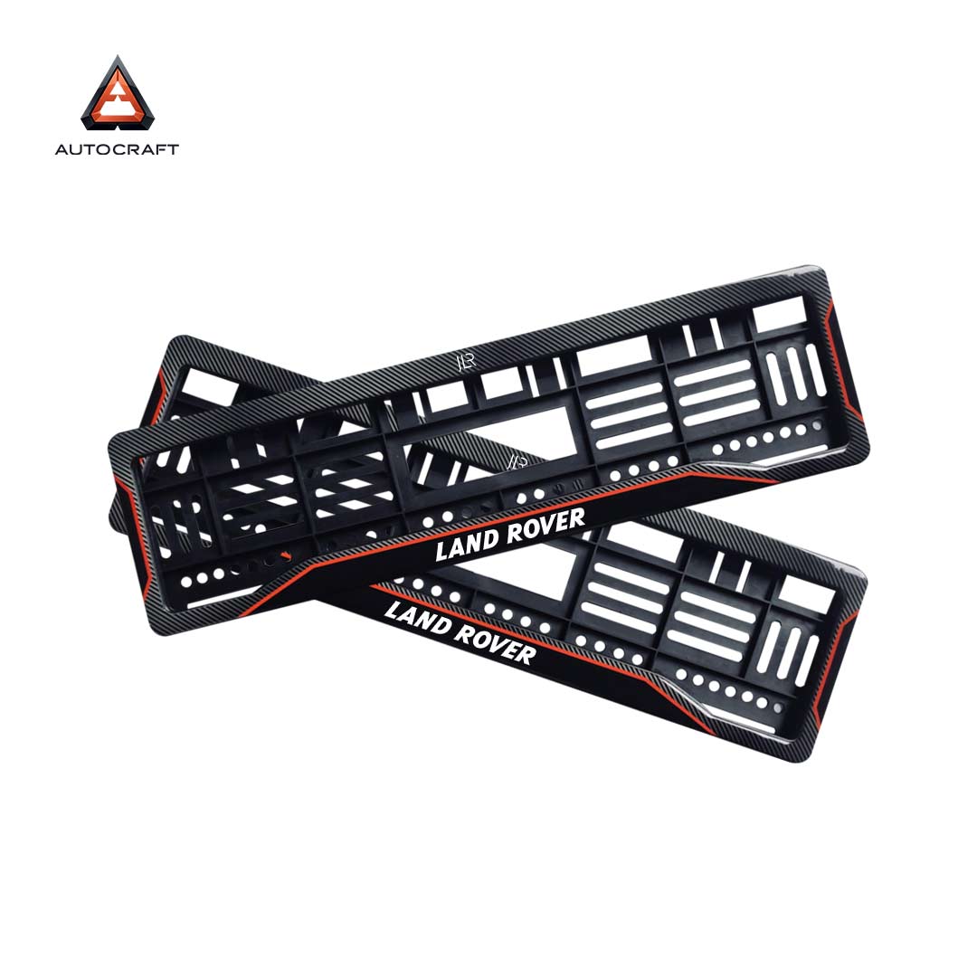 Car Number Plate Gel Frame - Land Rover - Red Line