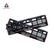 Car Number Plate Gel Frame - Land Rover - Red Line