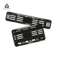 Bike Number Plate Gel Frame - Yamaha - Black with White Lines (Front and Back Set)