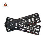 Car Number Plate Gel Frame - Audi - Blue and Red Line