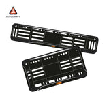 Bike Number Plate Gel Frame - KTM - Black with White Lines (Front and Back Set)