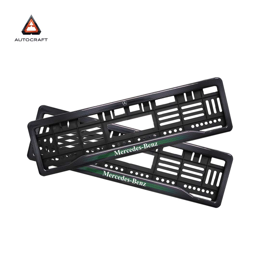 Car Number Plate Gel Frame - Benz - Green
