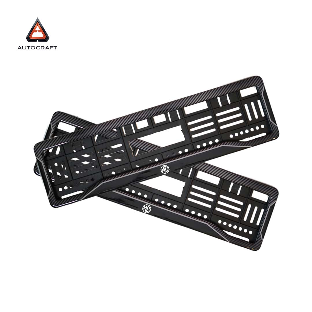 Car Number Plate Gel Frame - MG - Black Dash