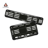 Bike Number Plate Gel Frame - Triumph - Black with White Lines (Front and Back Set)