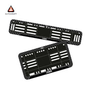 Bike Number Plate Gel Frame - Jawa - Black Pattern (Front and Back Set)