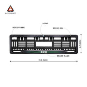 Car Number Plate Gel Frame - BMW - Green