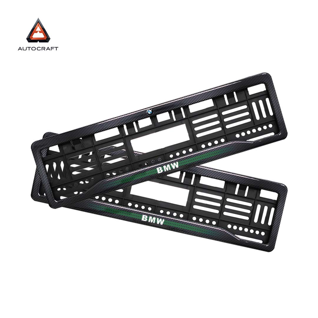 Car Number Plate Gel Frame - BMW - Green