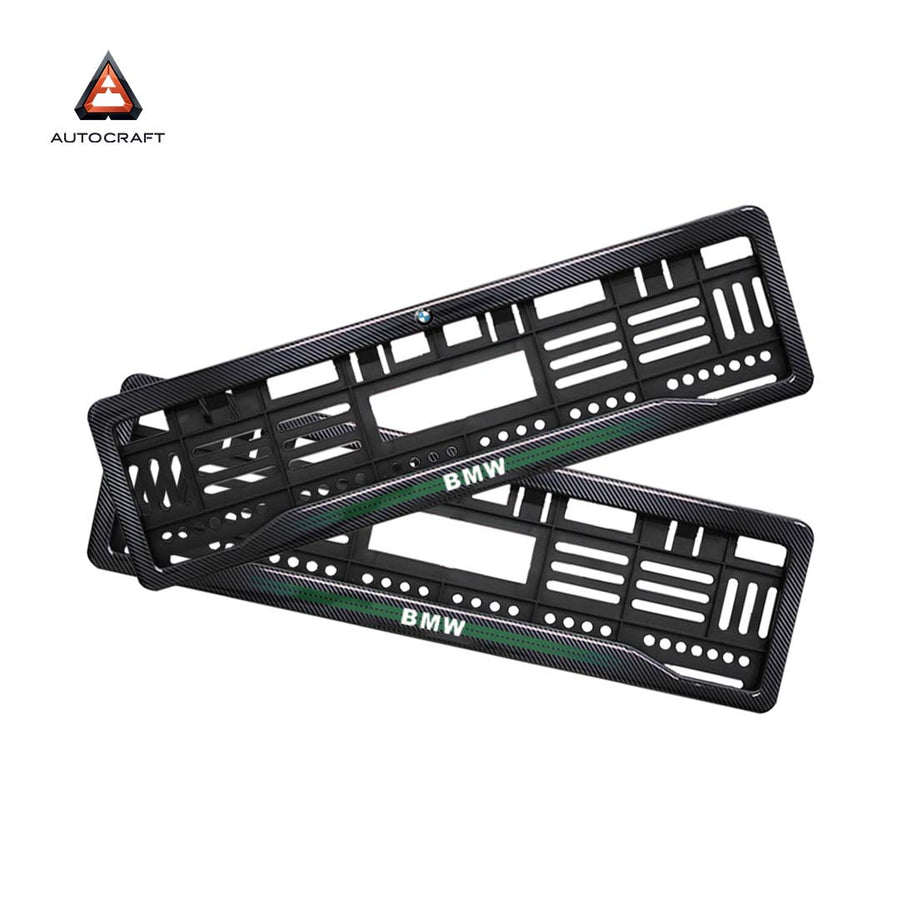 Car Number Plate Gel Frame - BMW - Green