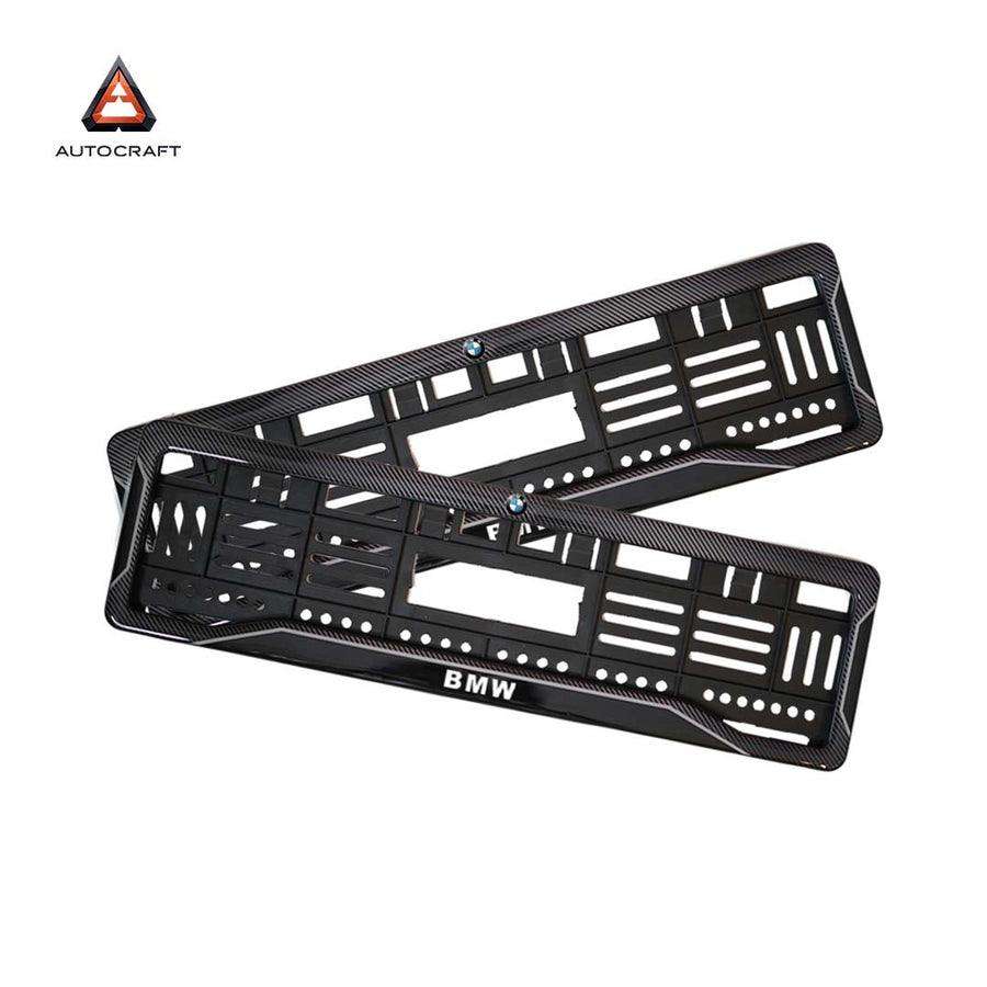 Car Number Plate Gel Frame - BMW - Black Dash