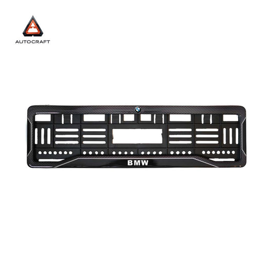 Car Number Plate Gel Frame - BMW - Black Dash