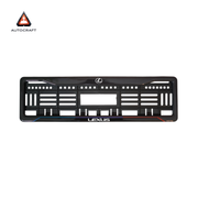Car Number Plate Gel Frame - Lexus - Blue and Red thumbnail