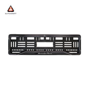 Car Number Plate Gel Frame - Benz - Black Dash