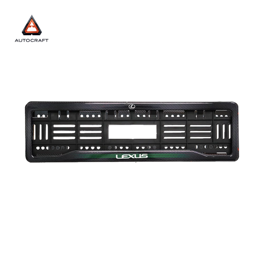 Car Number Plate Gel Frame - Lexus - Green