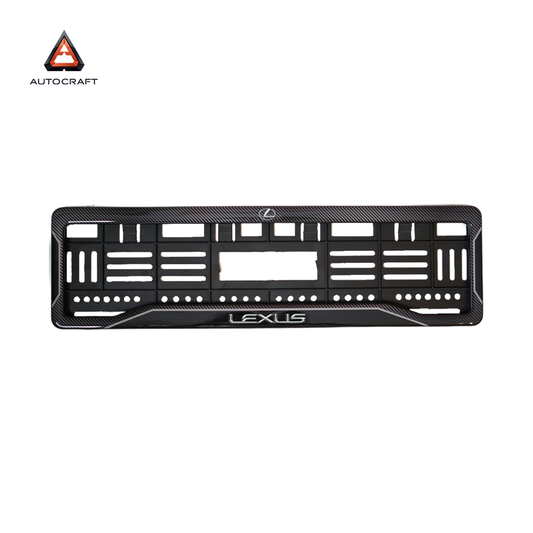 Car Number Plate Gel Frame - Lexus - Black Dash