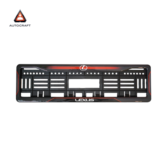 Car Number Plate Gel Frame - Lexus - Red Dash