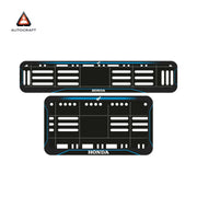 Bike Number Plate Gel Frame - Honda - Blue Line (Front and Back Set)