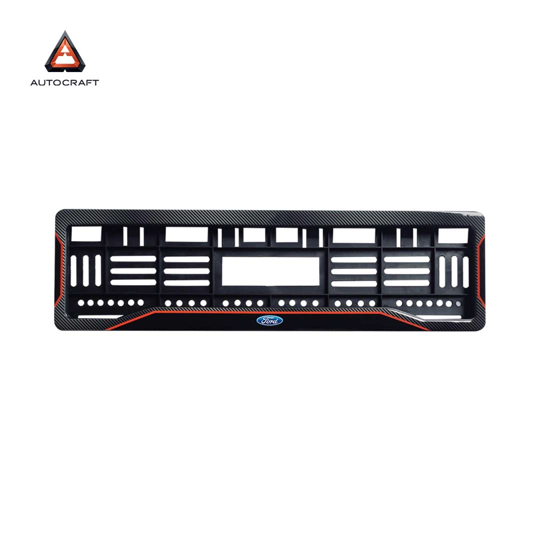 Car Number Plate Gel Frame - Ford - Red Line