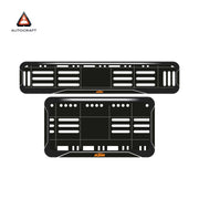 Bike Number Plate Gel Frame - KTM - Black with White Lines (Front and Back Set)
