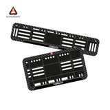 Bike Number Plate Gel Frame - Yamaha - Black Pattern (Front and Back Set)