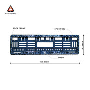 Car Number Plate Gel Frame - MG -Forged Carbon thumbnail