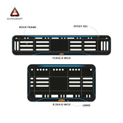 Bike Number Plate Gel Frame - KTM - Blue Line (Front and Back Set)