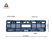Car Number Plate Gel Frame - Jeep - Forged Carbon thumbnail