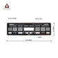 Car Number Plate Gel Frame - KIA - Blue and Red Line