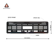 Car Number Plate Gel Frame - KIA - Blue and Red Line thumbnail