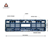 Car Number Plate Gel Frame - Honda - Forged Carbon thumbnail