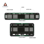 Bike Number Plate Gel Frame - Bajaj - Green Line