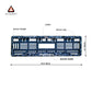 Car Number Plate Gel Frame - Mahindra - Forged Carbon