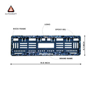 Car Number Plate Gel Frame - Mahindra - Forged Carbon thumbnail