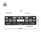 Car Number Plate Gel Frame - Renault -  Black Plain