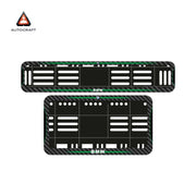 Bike Number Plate Gel Frame - BMW - Green Line (Front and Back Set)