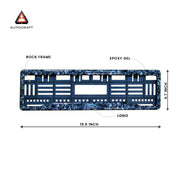Car Number Plate Gel Frame - Ford - Forged Carbon