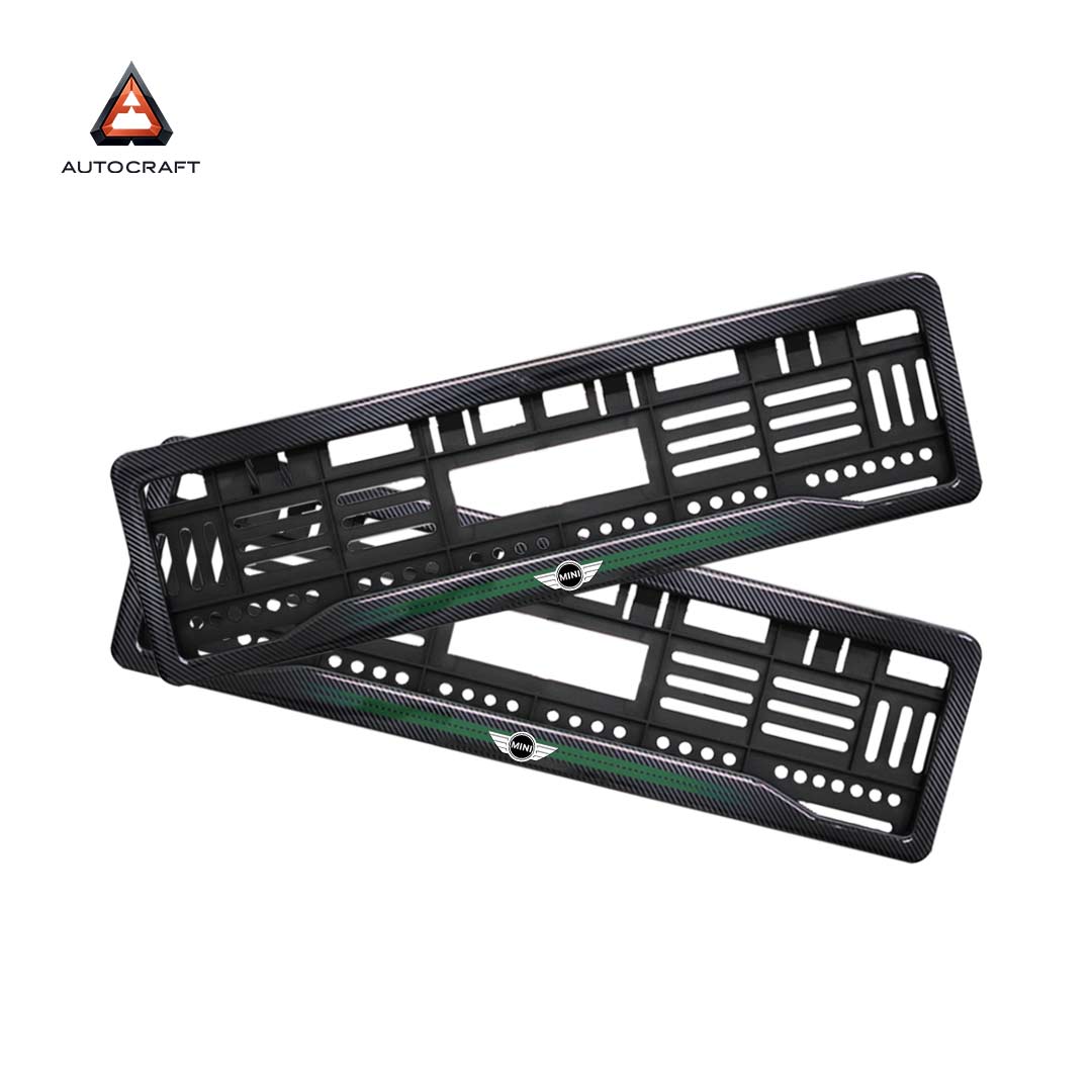 Car Number Plate Gel Frame - Mini Cooper - Green