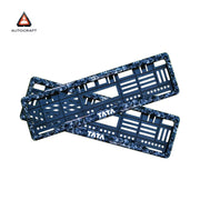 Car Number Plate Gel Frame - TATA - Forged Carbon thumbnail